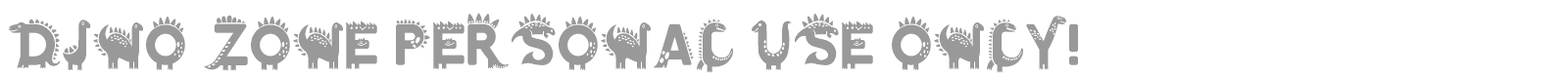 Dino Zone font preview